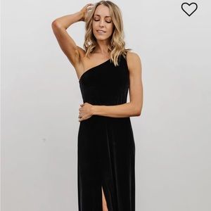 Tatiana Velvet One Shoulder Maxi Dress